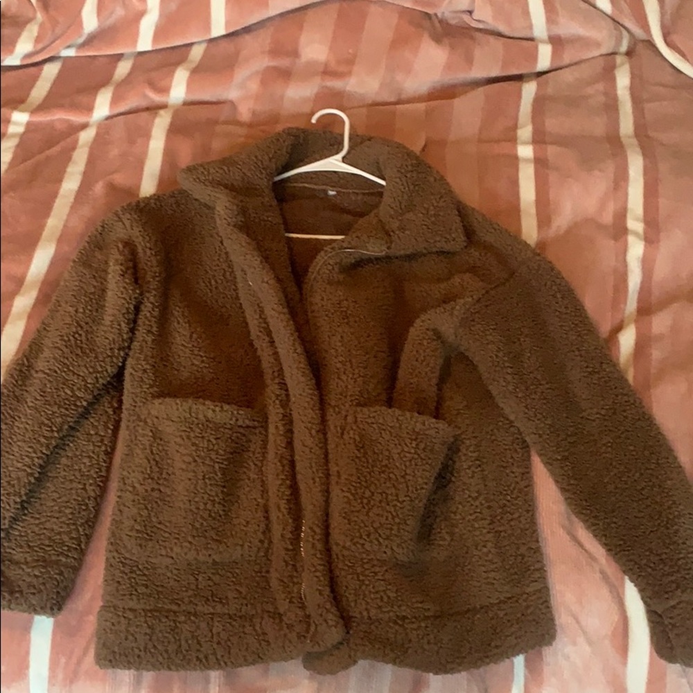 Brown Sherpa coat